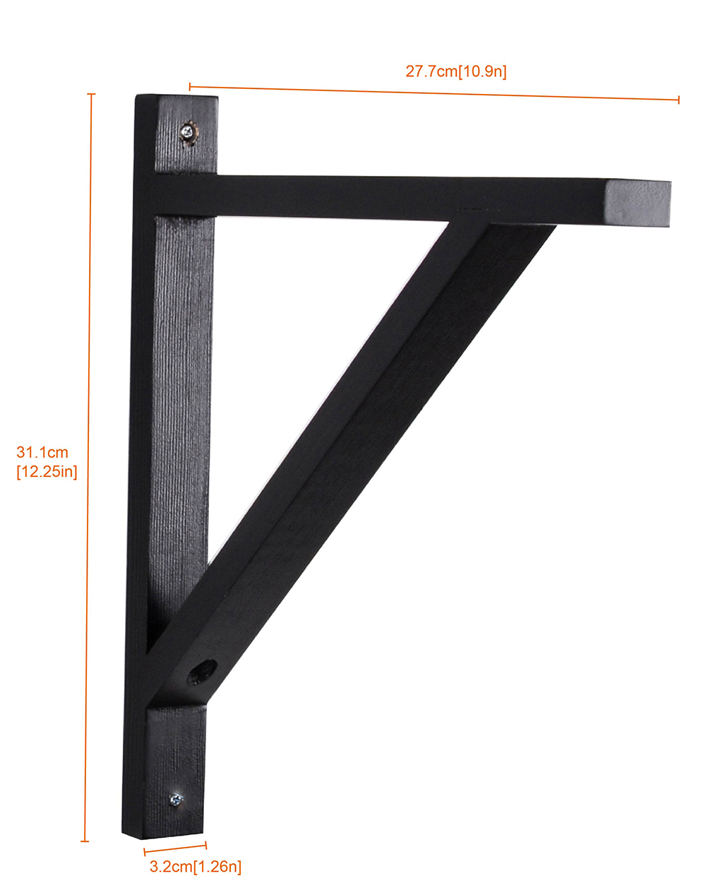 Wooden bracket,TMA0217,Black