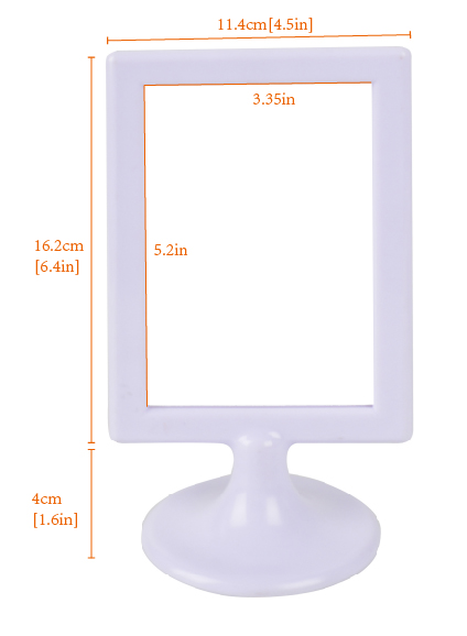 Plastic photo frame,White,TMA0683