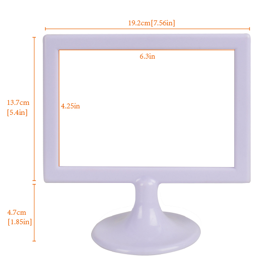 Plastic photo frame,White,TMA0684